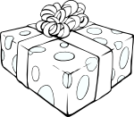 Gift Line Art